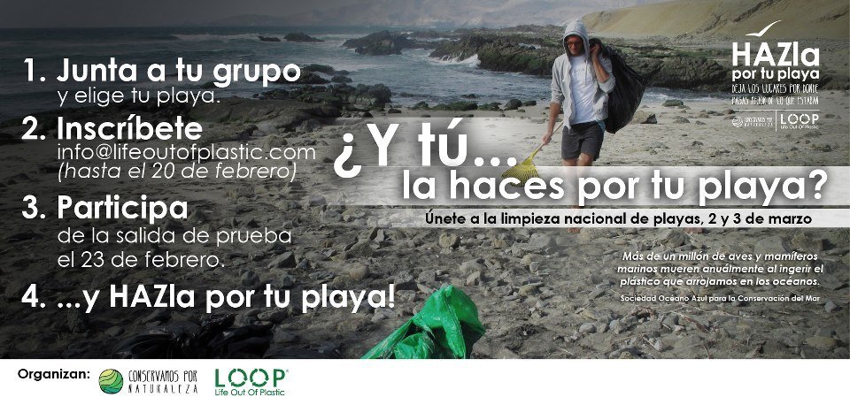 Primera Cruzada Nacional de Limpieza de playas: HAZla por tu playa