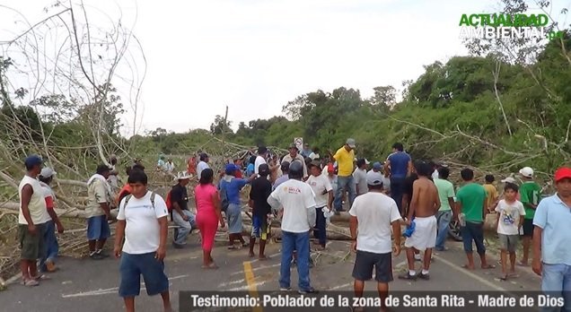 Madre de Dios: pobladores de Santa Rita piden presencia policial debido a desmanes en Carretera Interoceánica