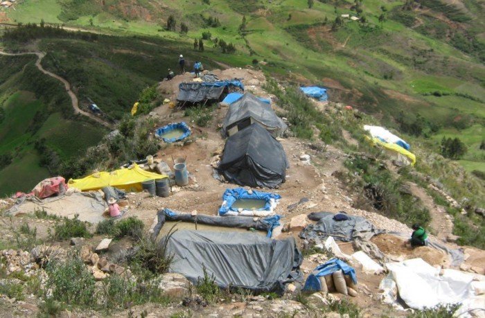 Minería ilegal en Cajamarca. Foto: Andina