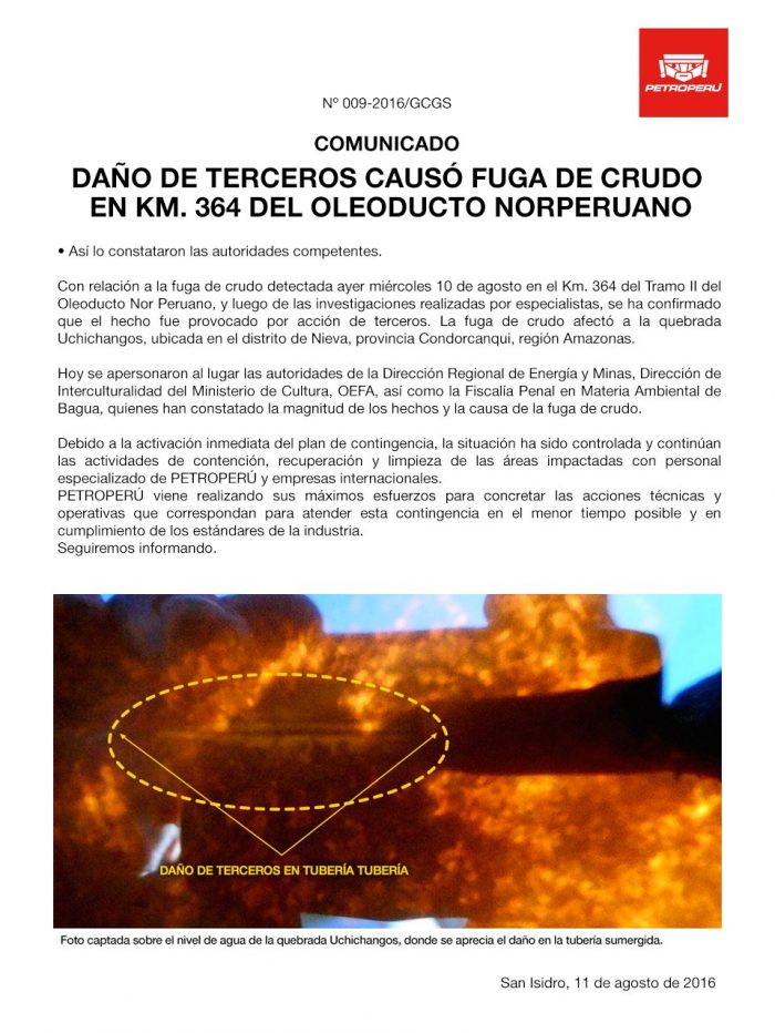 comunicado petroperu