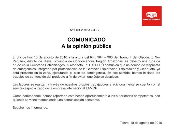 derrame de pet´roleo