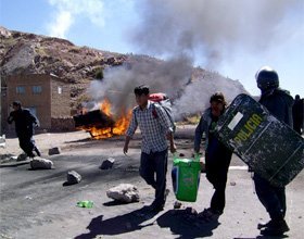 Ituata - Puno. Uno de los últimos conflictos sociales registrados (foto: La República)