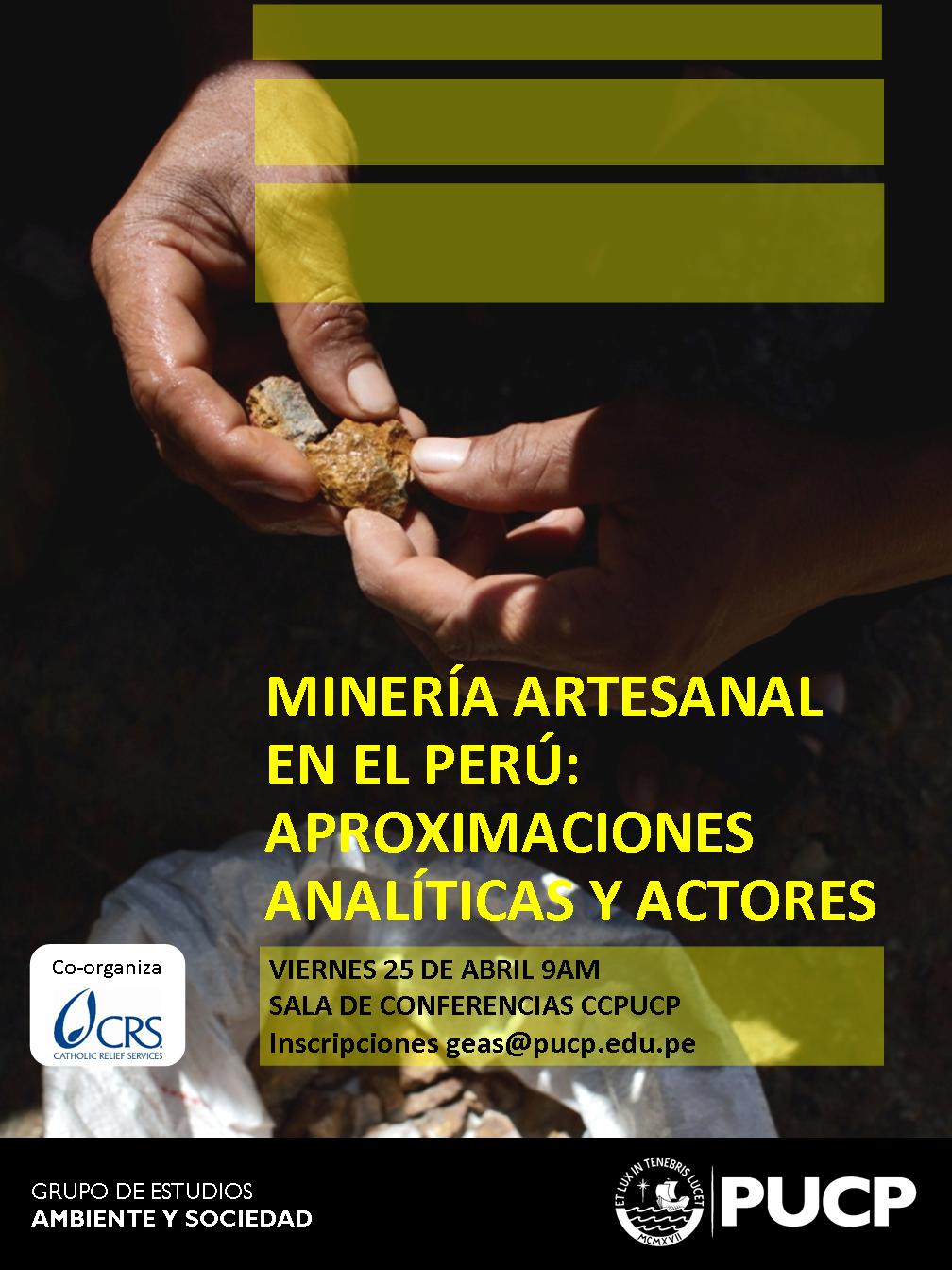 AFICHE Minería Artesanal en el Perú