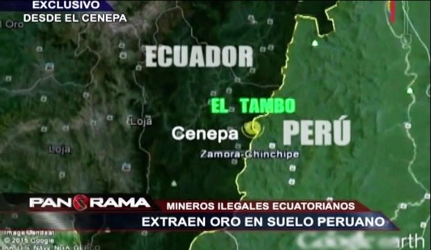 minería ilegal_frontera con Ecuador