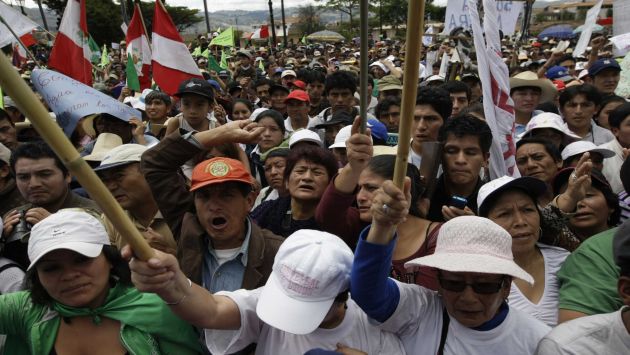 Protesta Tía María_Islay. Foto: Perú 21