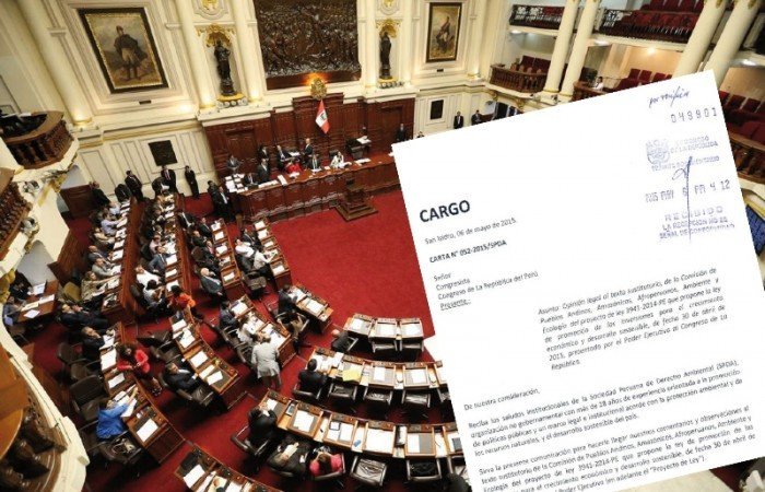 carta de la SPDA al congreso