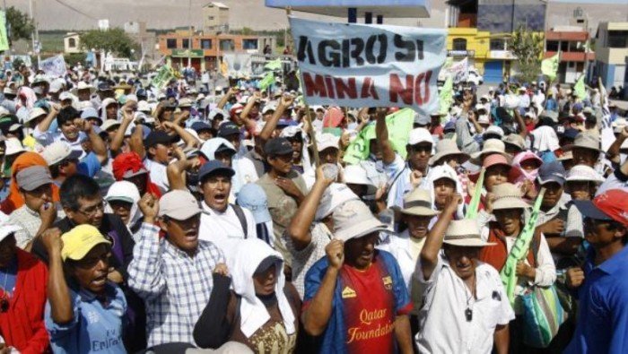Protesta contra Tía María. Foto: Perú 21