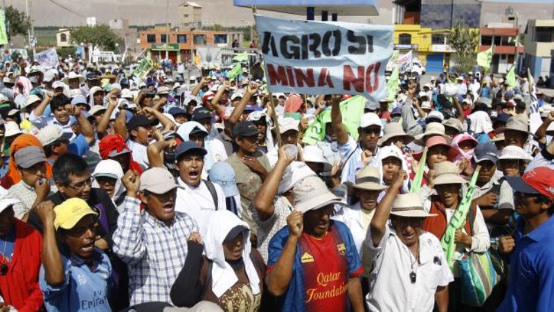 Protesta contra Tía María. Foto: Perú 21