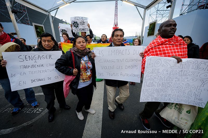 marcha dentro de la COP21