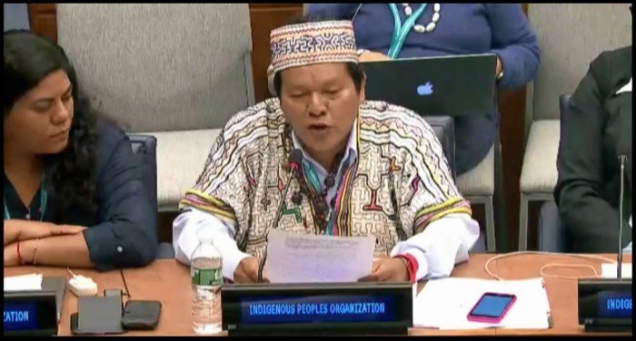 Julio Cusurichi en Foro Permanente para Cuestiones Indígenas de la ONU