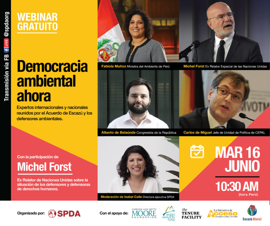 Webinar Democracia ambiental ahora