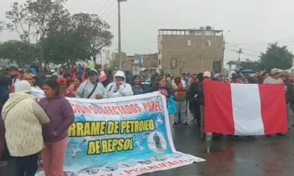 Derrame- Repsol- Manifestantes-Chancay