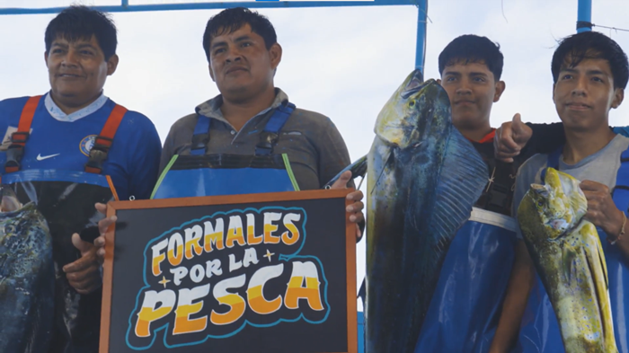 Pecadores de Perico de la Embarcación de El Ruso. Foto: Lucía Flórez